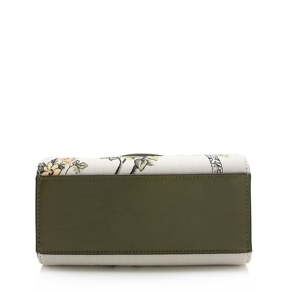 Tory Burch Canvas Lee Radziwill Petite Double Satchel - Picture 4 of 12